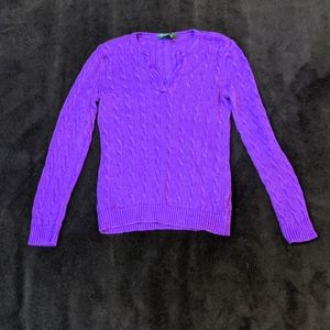 Petite Ralph Lauren Cable Knit Sweater